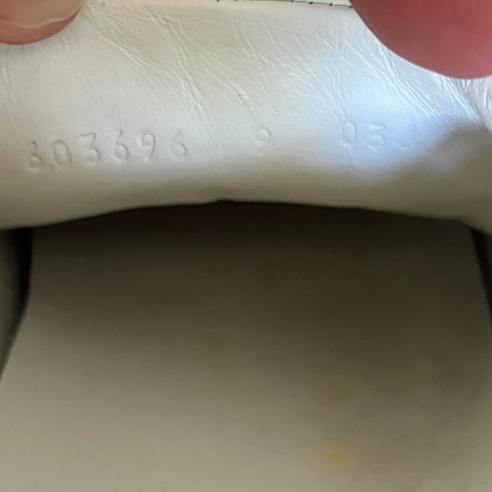 Gucci Ace 'Gucci Tennis' Mens Low Top Sneakers White 9 - Picture 8 of 8